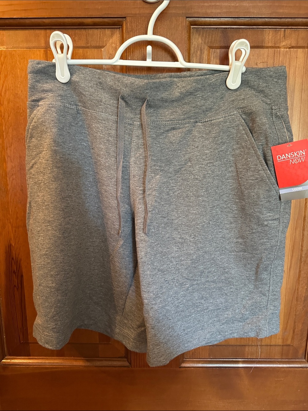Danskin Now Men's Heather Gray Athletic Knit Shorts